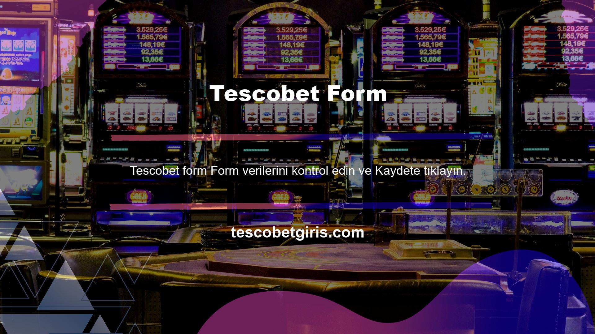Bu basit program, kullanıcıların Tescobet kayıt işlemini tamamlamasını sağlar