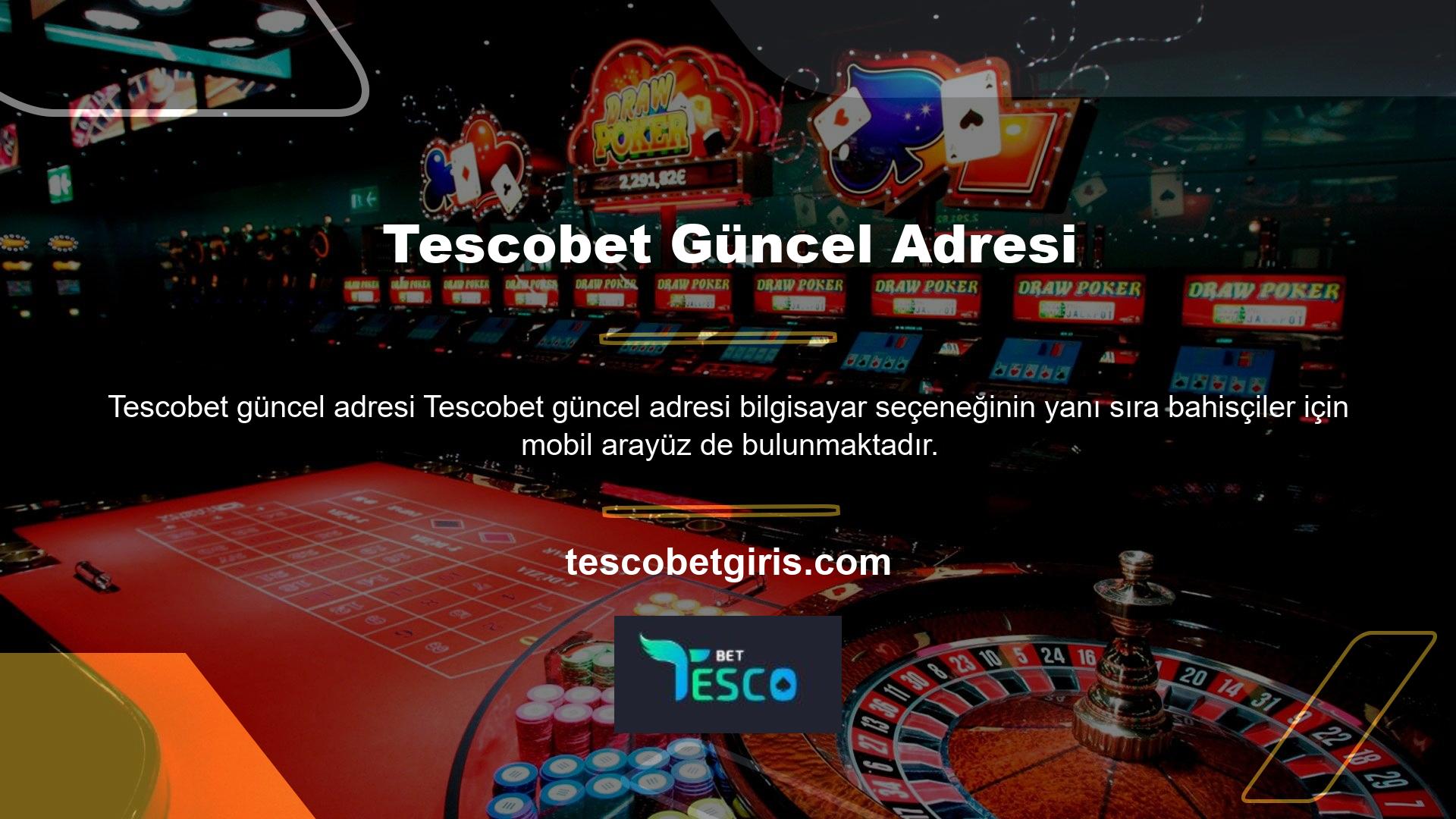 Tescobet mobil programı cep telefonunuzdan veya tabletinizden işlem yapabilme olanağı sağlar